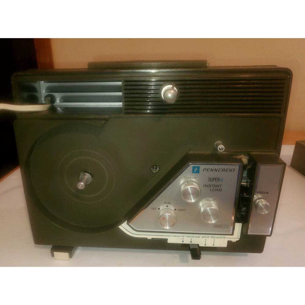 Vintage JC Penney Penncrest Super 8 Movie Camera Powers Up Untested Parts Only